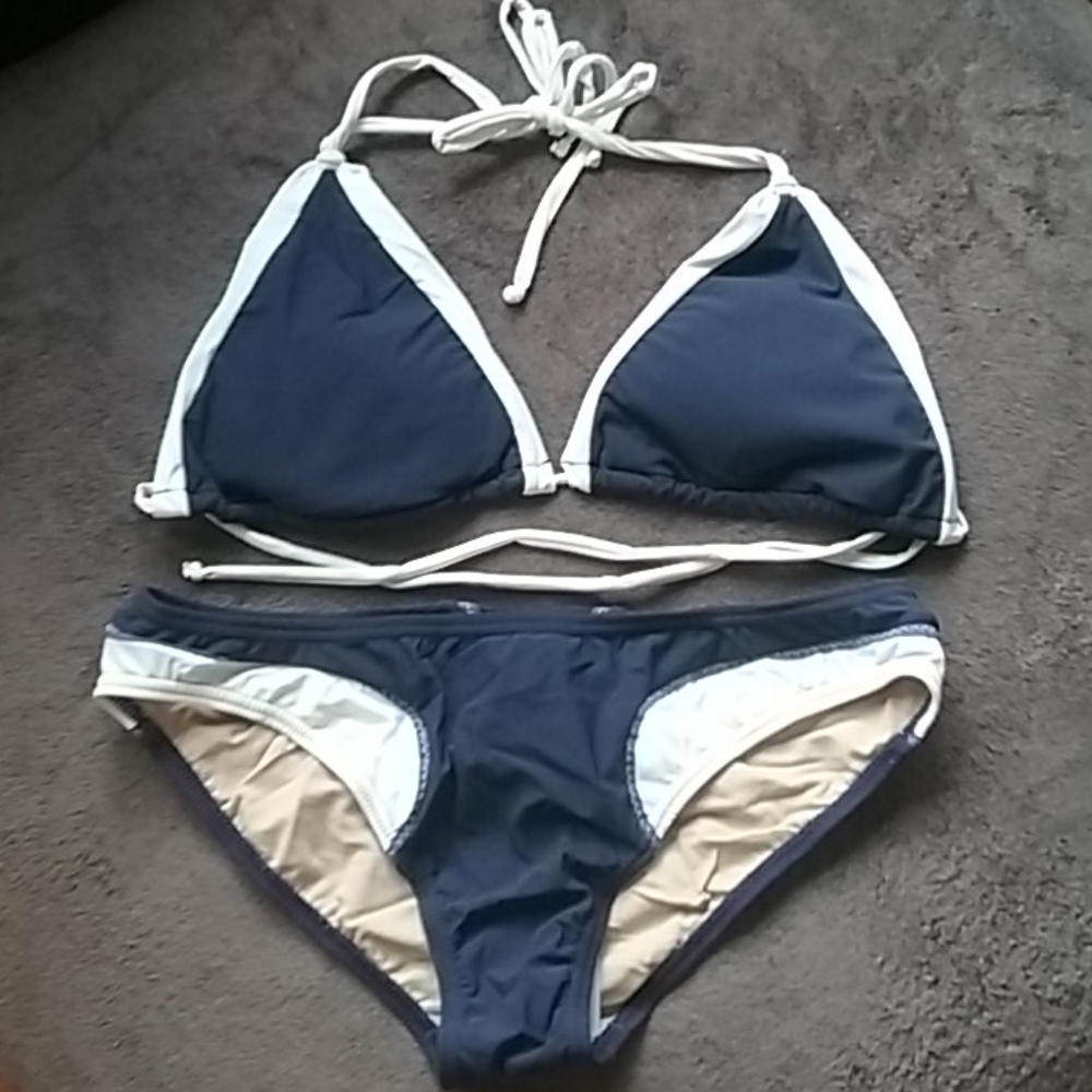 ROSA CHA Rare Navy/White Bikini